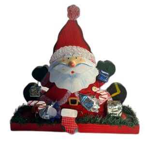 The Vintage Wooden Santa 1998 Prima Creations 10"